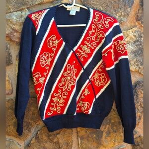 Vintage petite sophisticate holiday sweater